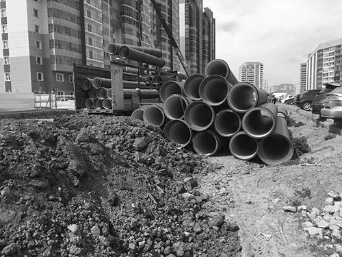 Поставка трубы техстрой для строительства ливневой канализации по ул. Карамзина